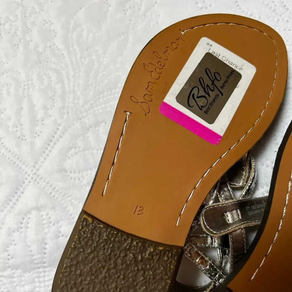NWT Sam Edelman Gigi Glitter Sandals Size 13